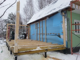 Каркасная пристройка в Солнечногорске